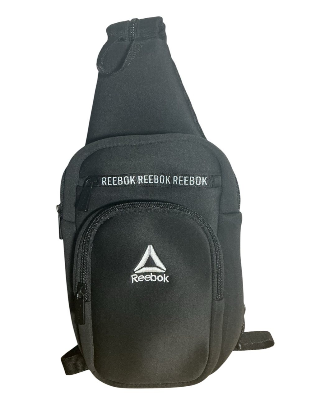 REEBOK Cosmos Crossbody Sling Bag Backpack Black Lightweight N SZ